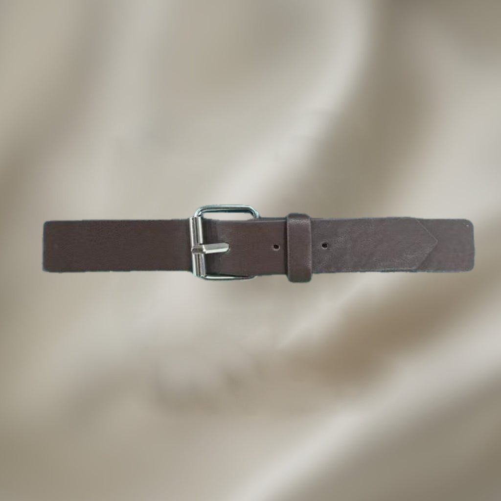 Brown PU Belt Strap with Metal Buckle