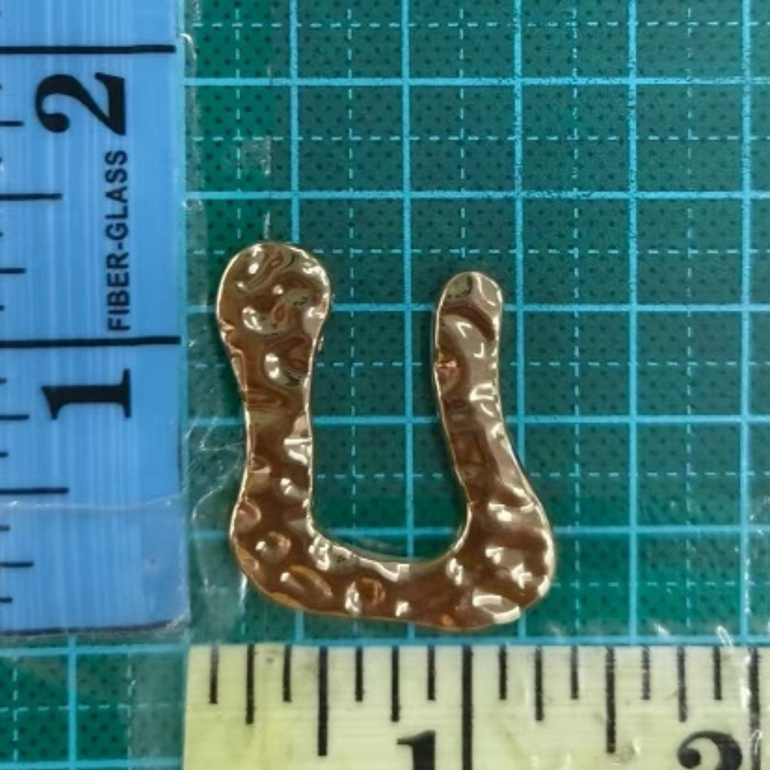 Artisan-Crafted Hammered U-Shaped Buckle