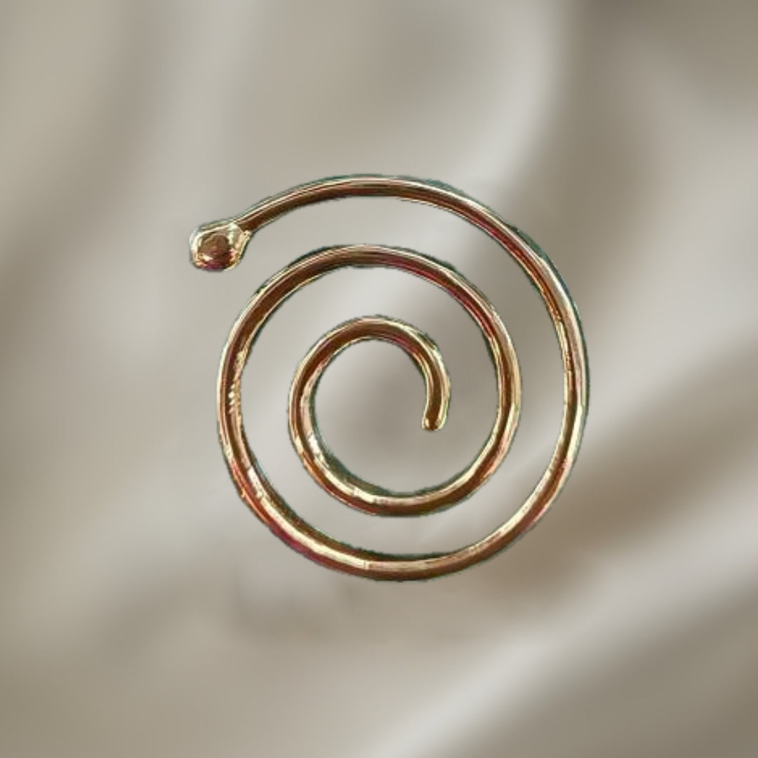 Elegant Gold Spiral Buckle