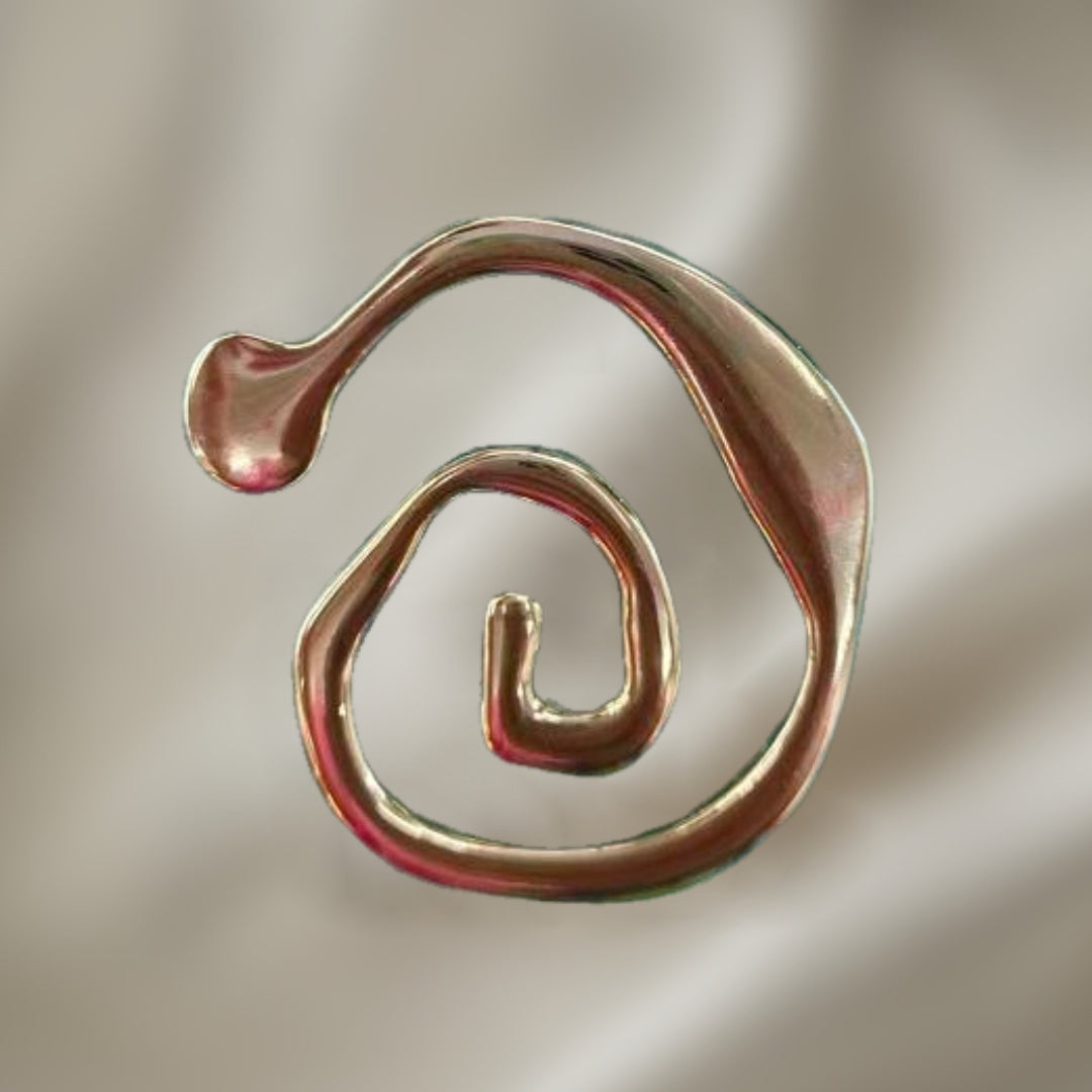 Artistic Spiral Buckle  Gold