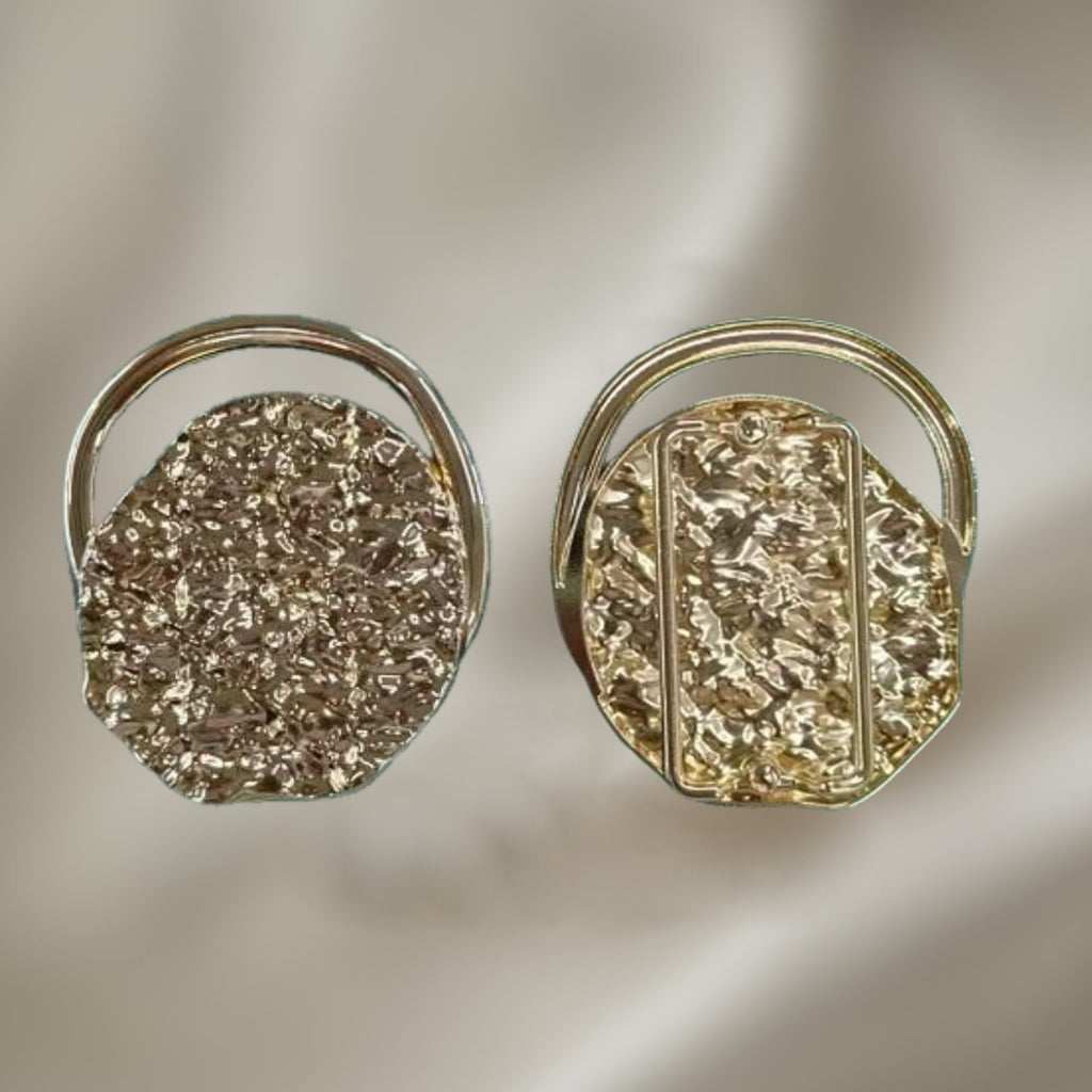 Artisan-Crafted Textured Circular Buckle