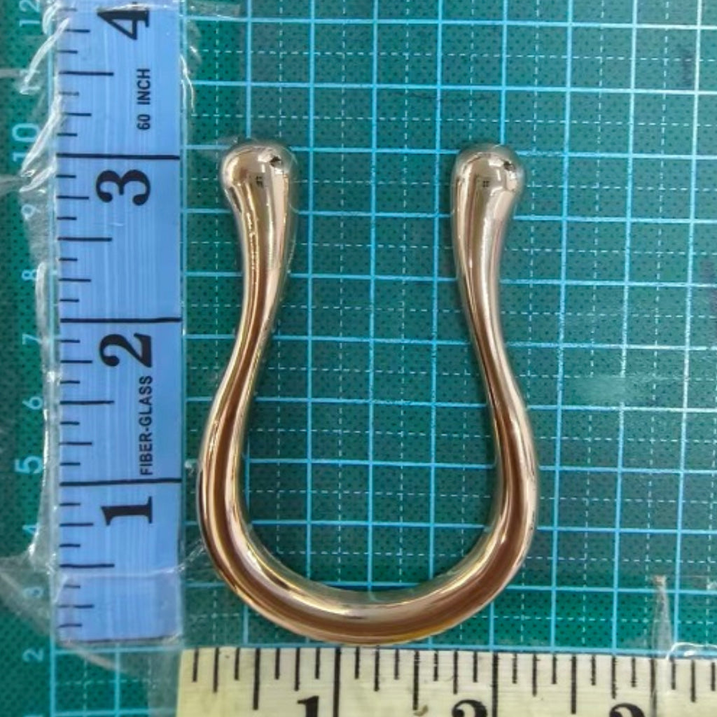 U-Shape Buckle - Metallic Gold