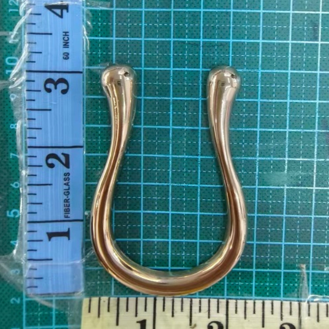 U-Shape Buckle - Metallic Gold