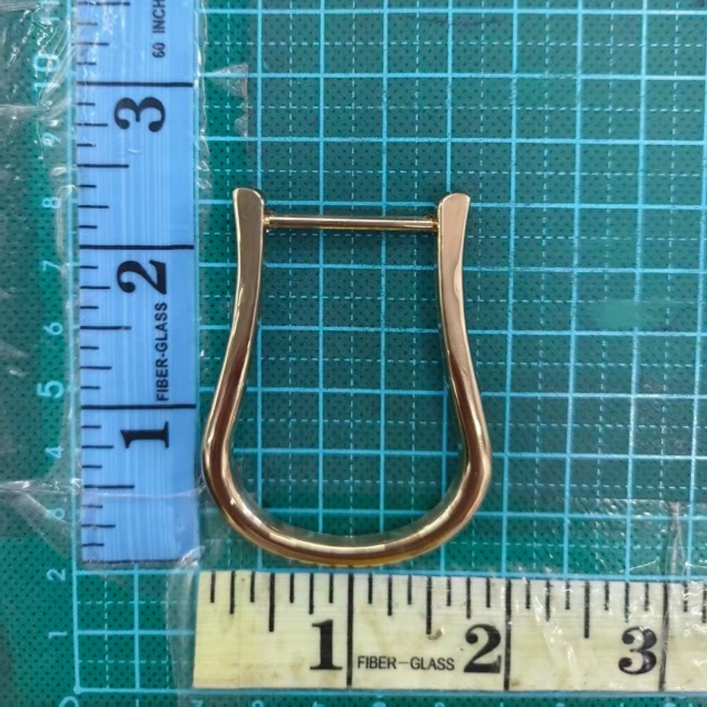 Stirrup D-Ring Buckle - Metallic Gold
