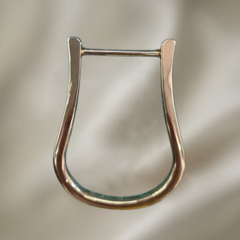 Stirrup D-Ring Buckle - Metallic Gold