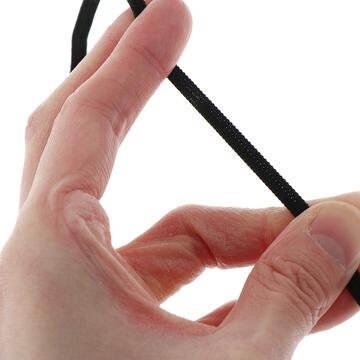 3mm,6mm Round Elastic Band Cord Ear Hanging Sewing For Face Mask 10 yards BLACK&WHITE