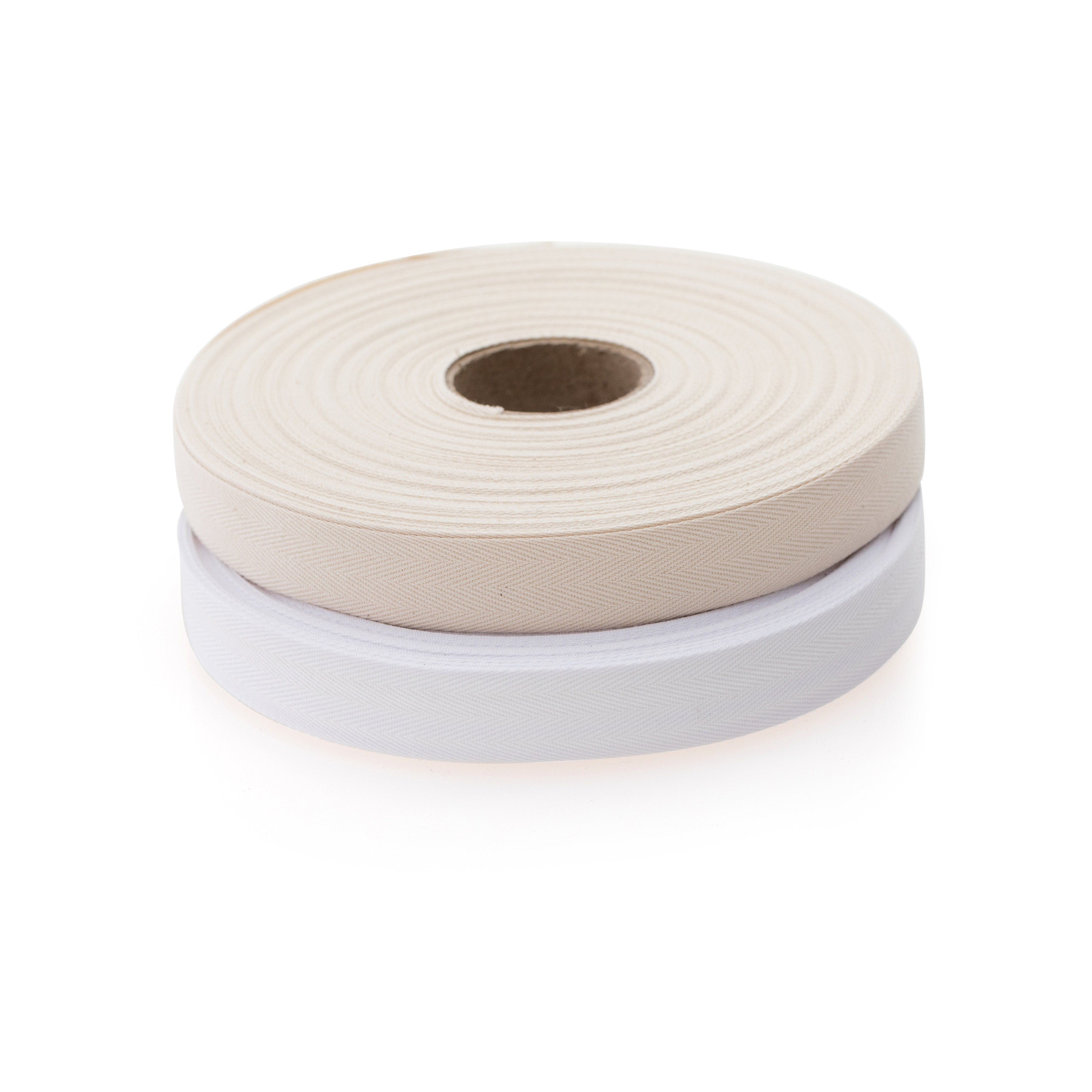 10 yards Herringbone Tape Ribbon Washable Cotton Twill Tape Natural Webbing Bias Tape Binding for Sewing Craft DIY Supplies - LA9473