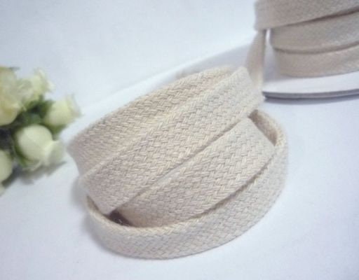 1/2" Cotton Flat Cord Drawstring Drawcord Handles Lace Trim Heavy Duty (5 YARDS/ 10YARDS ) - DR108