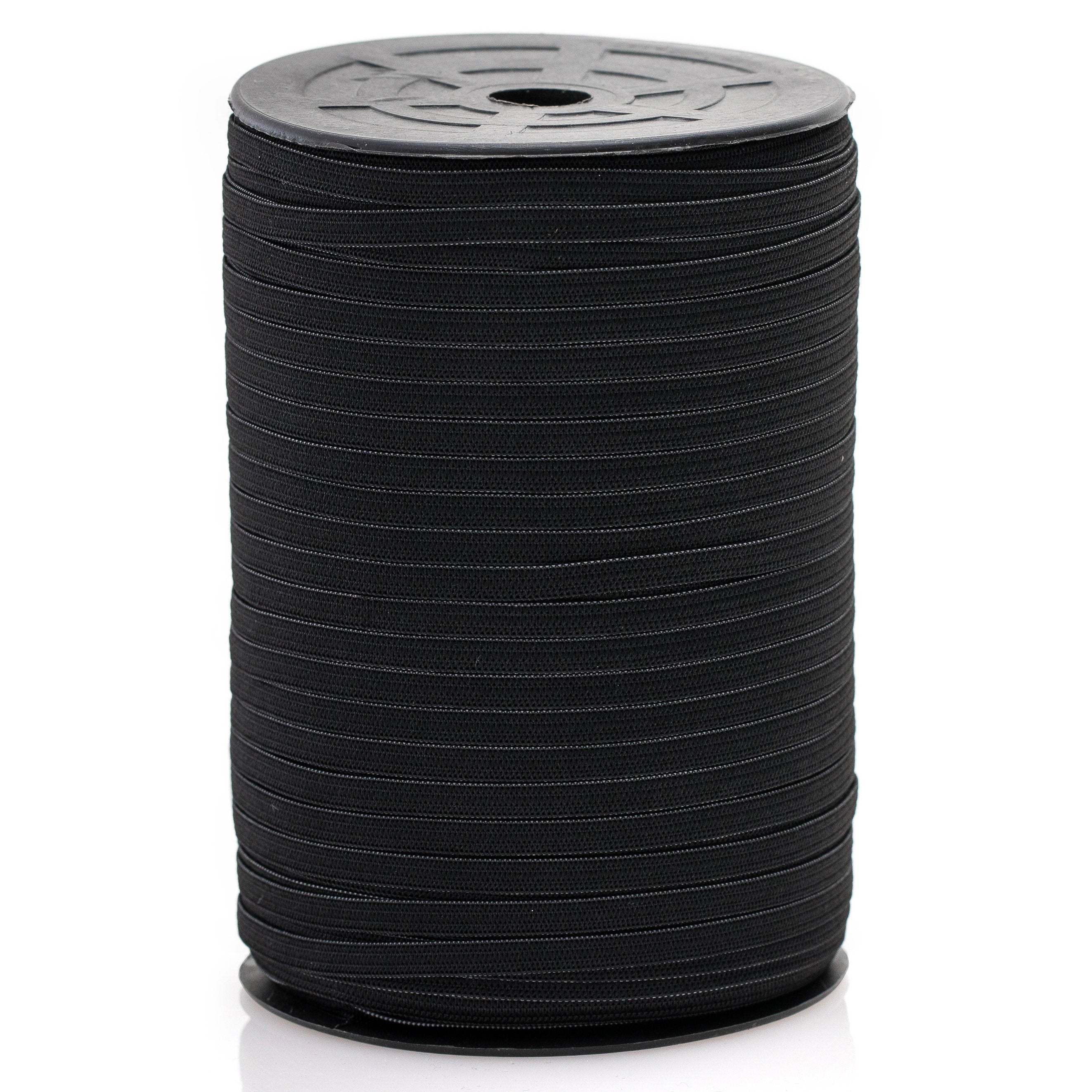 Elastic Band,1/8 Inch Width 10 Yards 3mm Flat Elastic Bands for Sewing Crafts DIY,Braided Elastic Cord,Elastic Rope,Black