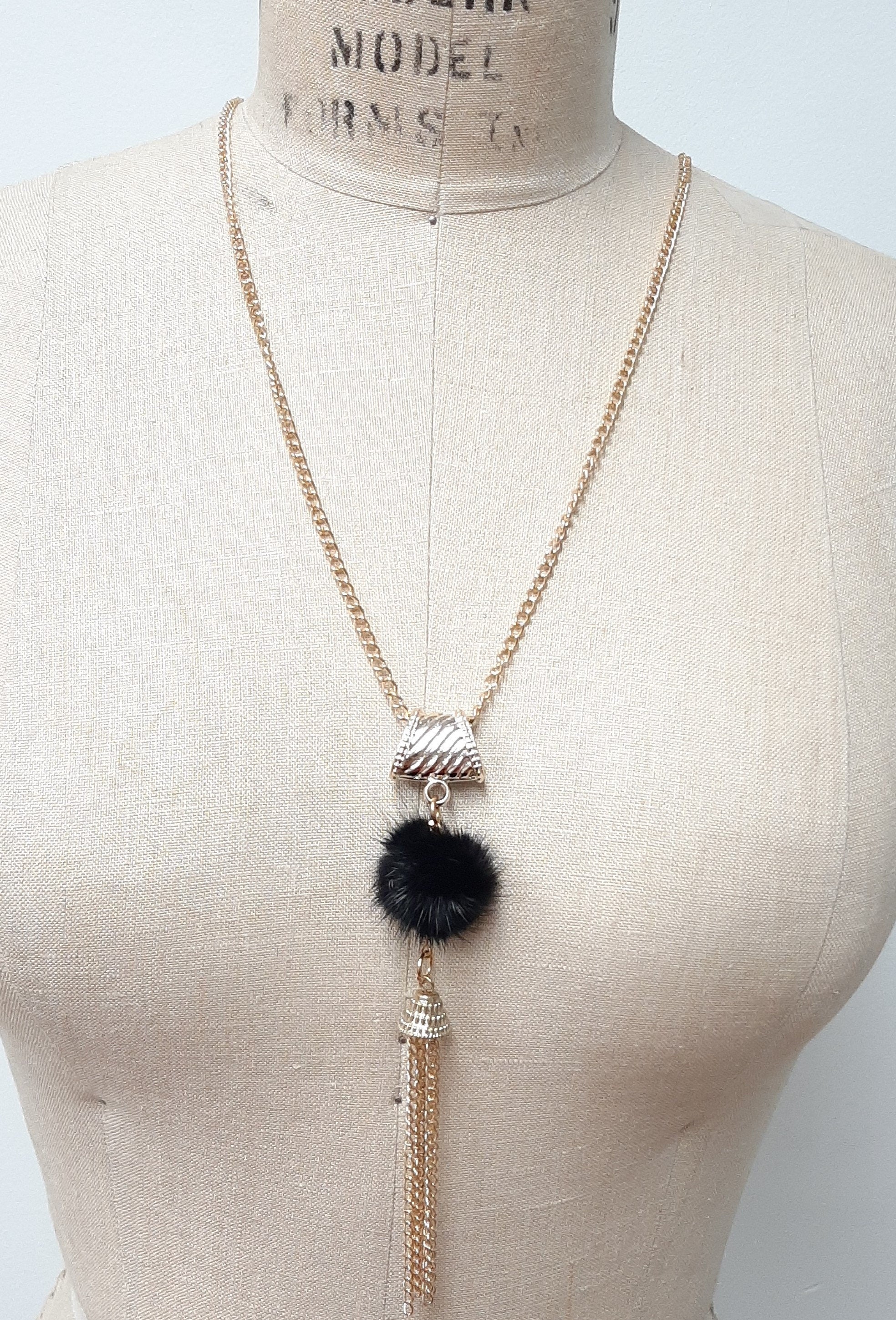 Feather Suede Necklace / Statement Necklace / Feather Tassel Necklace / Trendy Necklace