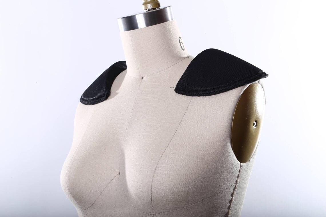 6 Pairs Shoulder Pads Sewing Set-in Shoulder Pads Foam Pads 1/2'' or 3/4" and black or white or natural color - KA23157B