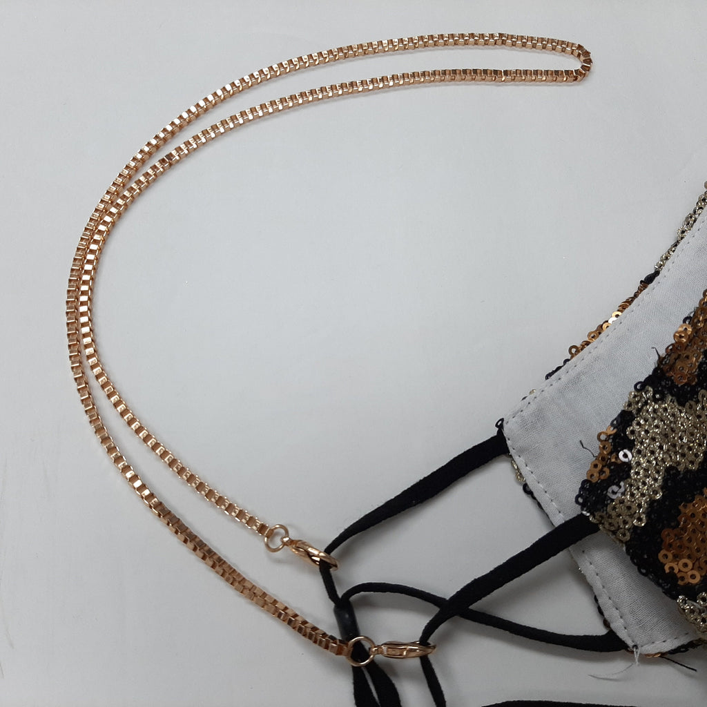 Mask Hanging Chain, Mask Chain, Face Mask Hanger, Mask Necklace, Neck Chain for Face Mask, Face Mask Lanyard, mask holder chain T5020-F