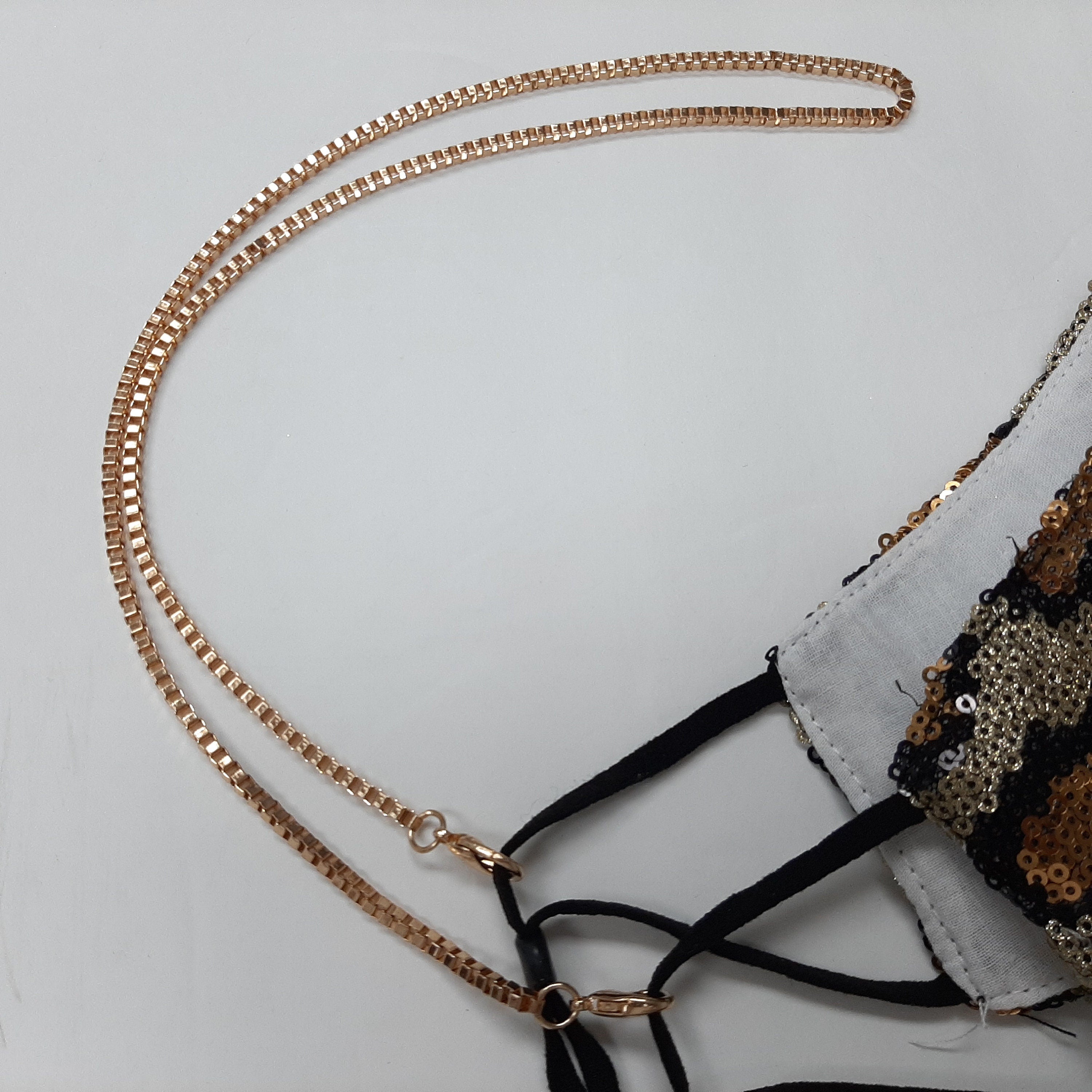 Mask Hanging Chain, Mask Chain, Face Mask Hanger, Mask Necklace, Neck Chain for Face Mask, Face Mask Lanyard, mask holder chain T5020-F