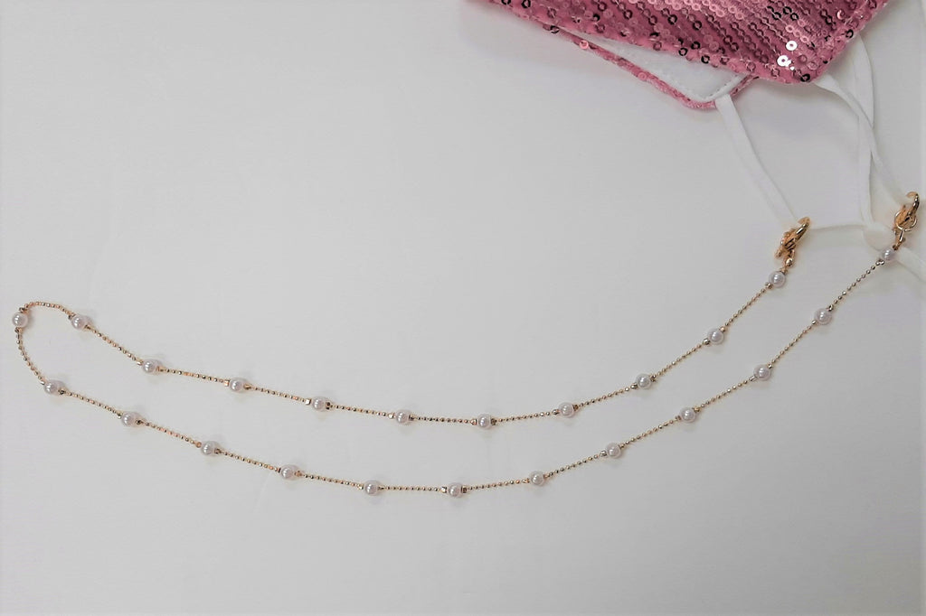 Pearl Mask Hanging Chain, Mask Chain, Face Mask Hanger, Mask Necklace, Neck Chain for Face Mask, Face Mask Lanyard T5022 / T5038