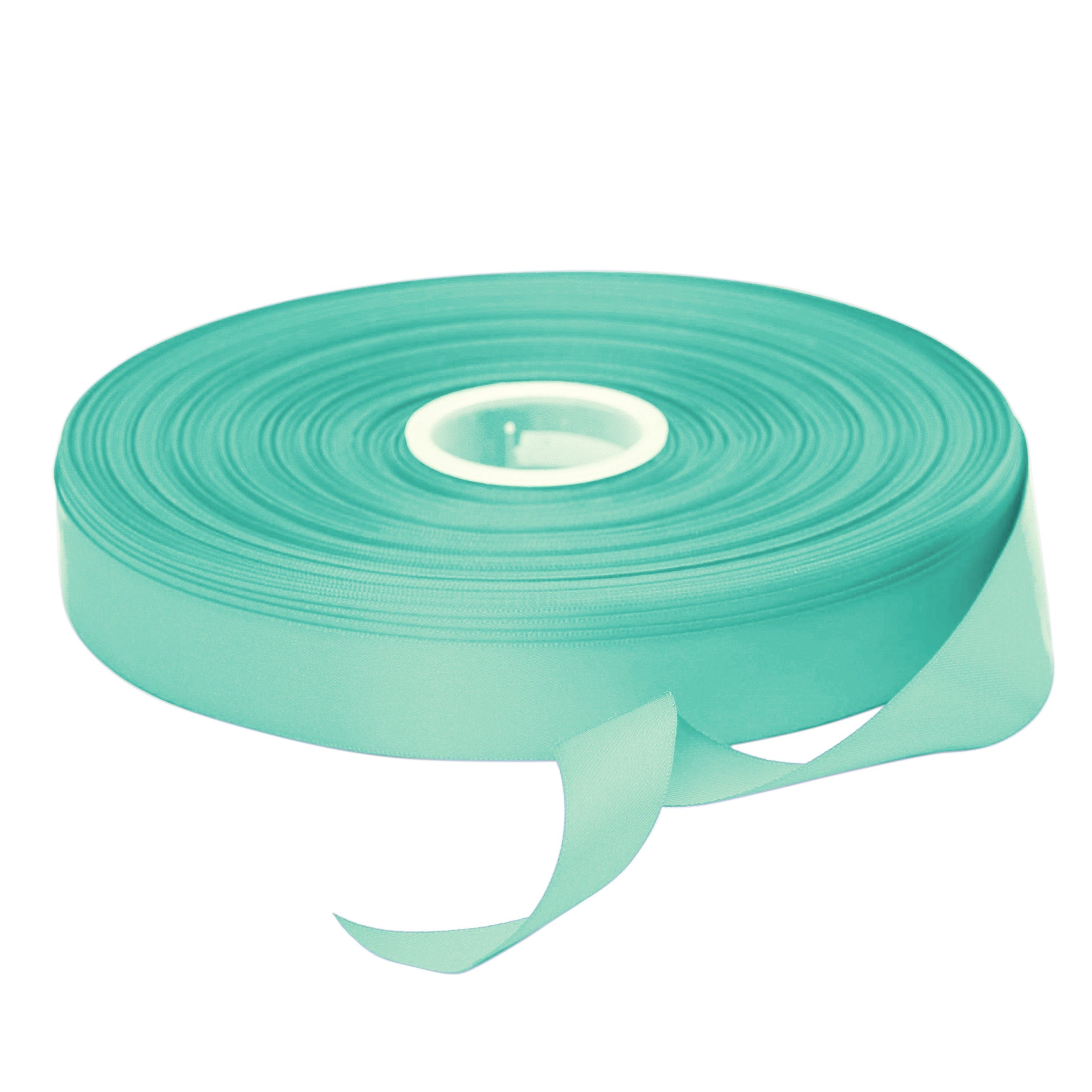 Beyond Trim Satin Ribbon Double Face Soft Sewing Binding Gift Wrapping Decoration Party Wedding Arts Crafts D??cor DIY Roll 100 Yard 314 Aqua