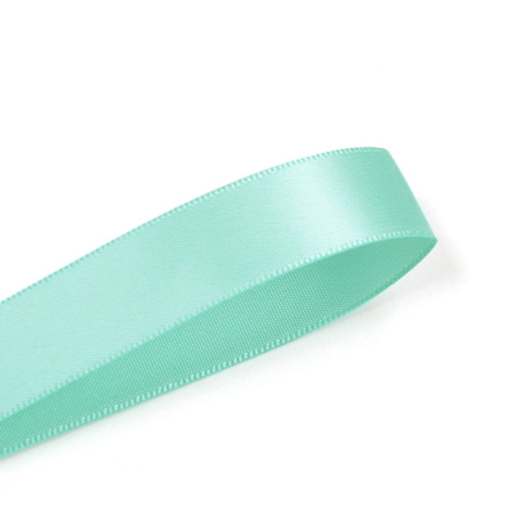 Beyond Trim Satin Ribbon Double Face Soft Sewing Binding Gift Wrapping Decoration Party Wedding Arts Crafts D??cor DIY Roll 100 Yard 314 Aqua