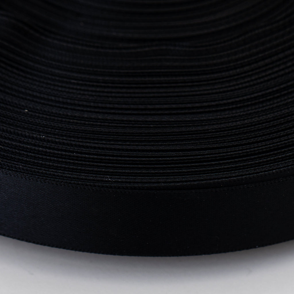 Beyond Trim Satin Ribbon Double Face Soft Sewing Binding Gift Wrapping Decoration Party Wedding Arts Crafts D??cor DIY Roll 100 Yard 030 BLK