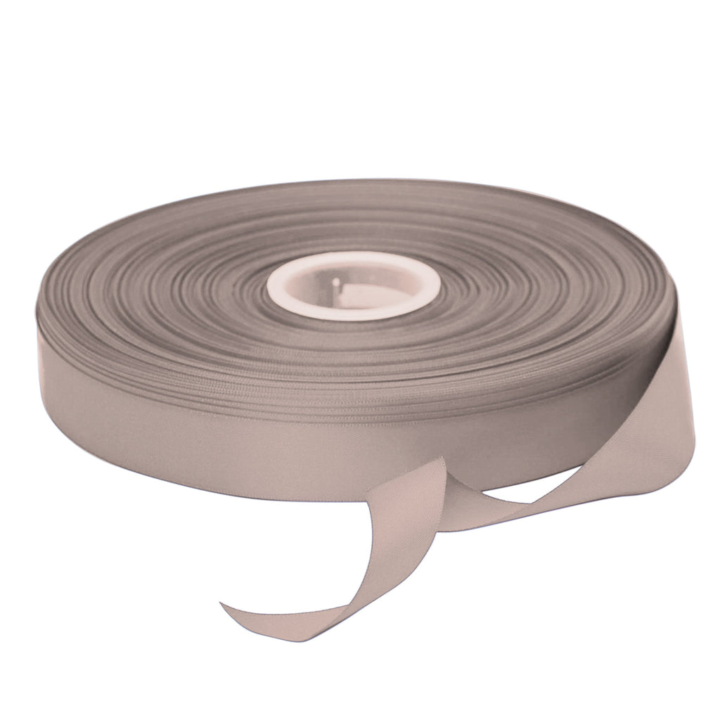 Beyond Trim Satin Ribbon Double Face Soft Sewing Binding Gift Wrapping Decoration Party Wedding Arts Crafts Roll 100 Yard 823 Taupe