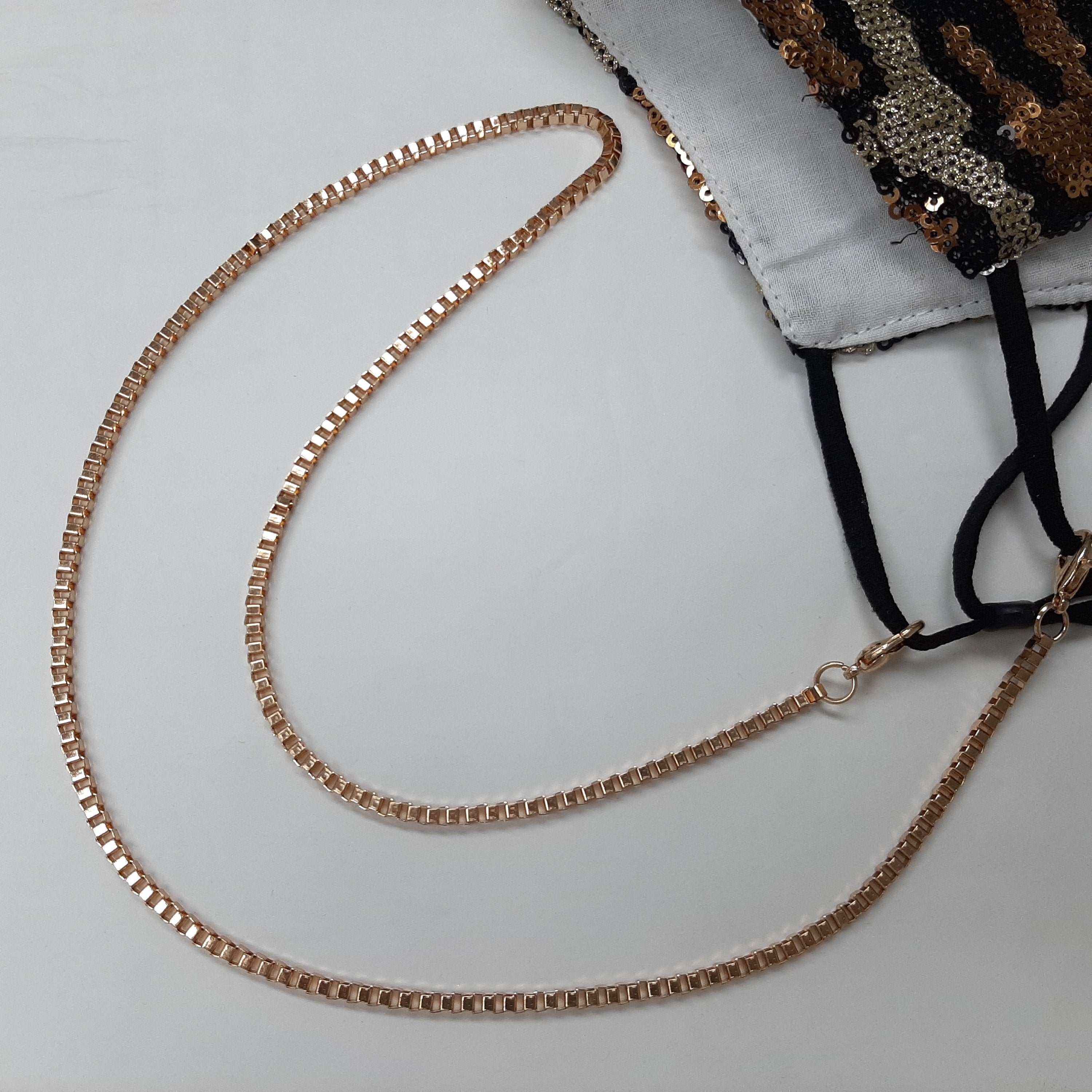 Mask Hanging Chain, Mask Chain, Face Mask Hanger, Mask Necklace, Neck Chain for Face Mask, Face Mask Lanyard, mask holder chain T5020-F
