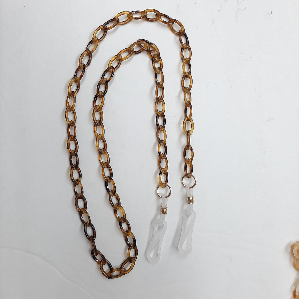 Face Mask Chain, Mask Lanyard, Tortoise Shell Face Mask Holder, Tortoise Face Mask Strap, Minimalist Face Mask Chains MT-260
