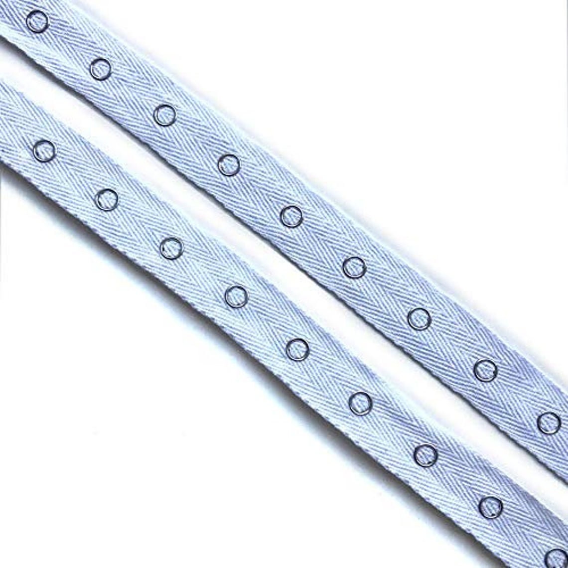 Beyond Trim Snap Button Tape - 1 Inch Twill Fastener Metal Press Stud Crafts DIY Black / White / Green / Brown / 3 / 5 / 10 YDS - LA10541