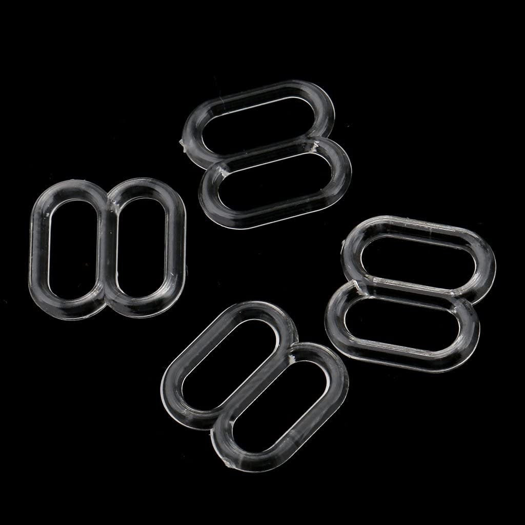 Plastic BRA Rings OR Sliders in pair set for swimwear or bra making - plastic