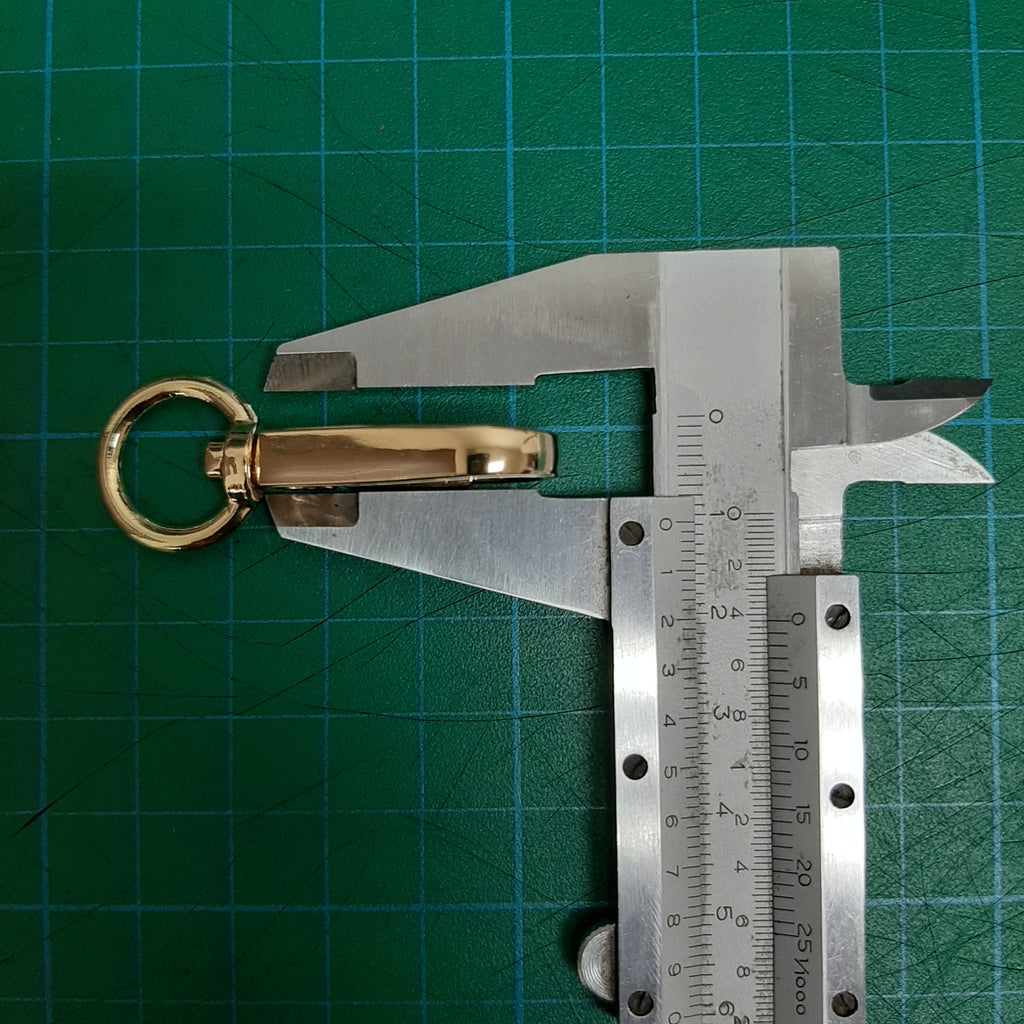 Metal Egg Shaped Push Gate Swivel Snap Hook - Gold - 2pcs