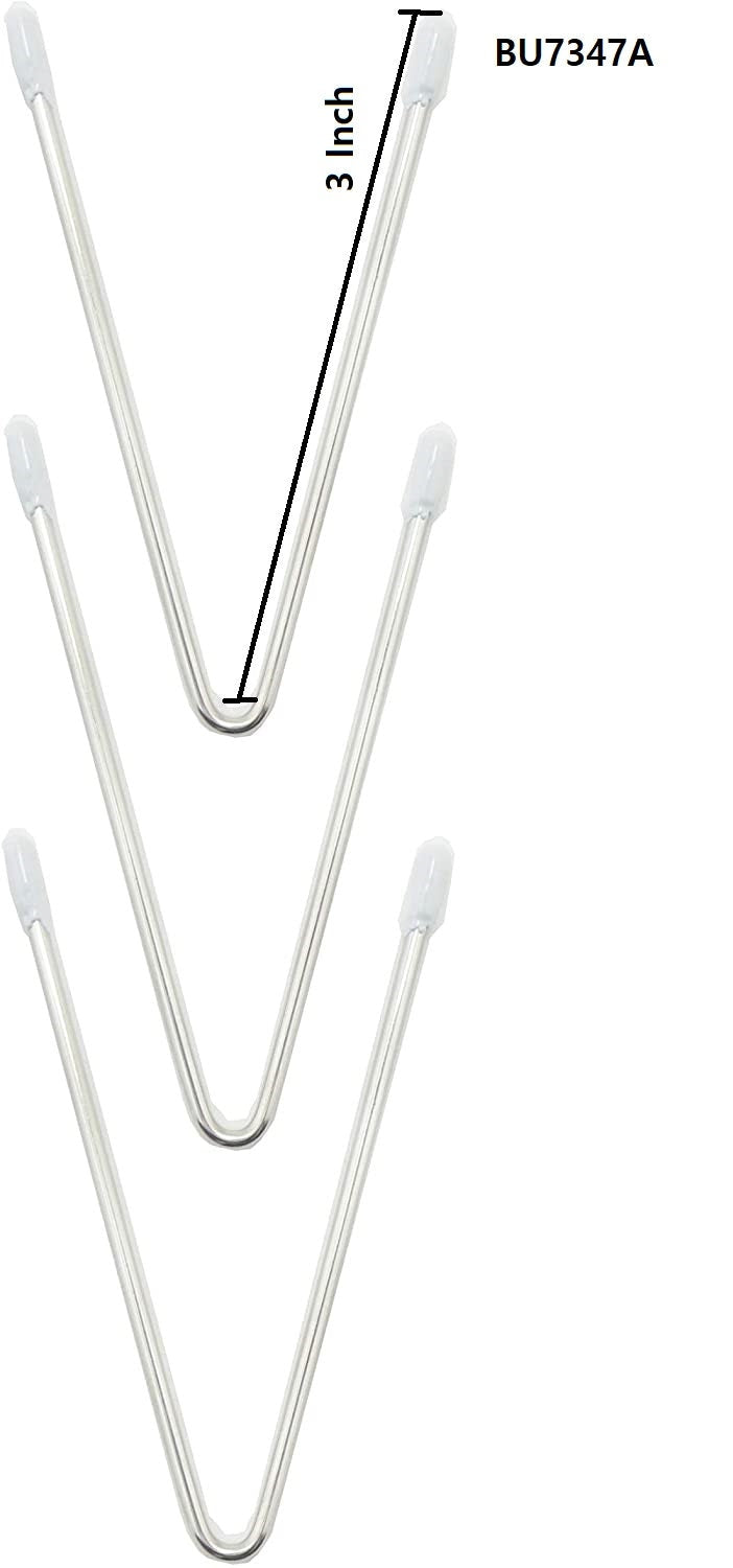 6 Pcs!!! V Separator wire-White Coated Metal Bra Separators or V Wires. Rounded Metal