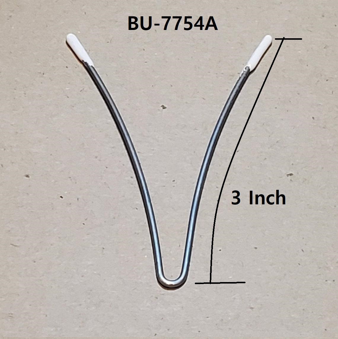 6 Pcs!!! V Separator wire-White Coated Metal Bra Separators or V Wires. Rounded Metal
