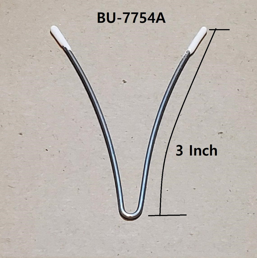 6 Pcs!!! V Separator wire-White Coated Metal Bra Separators or V Wires. Rounded Metal