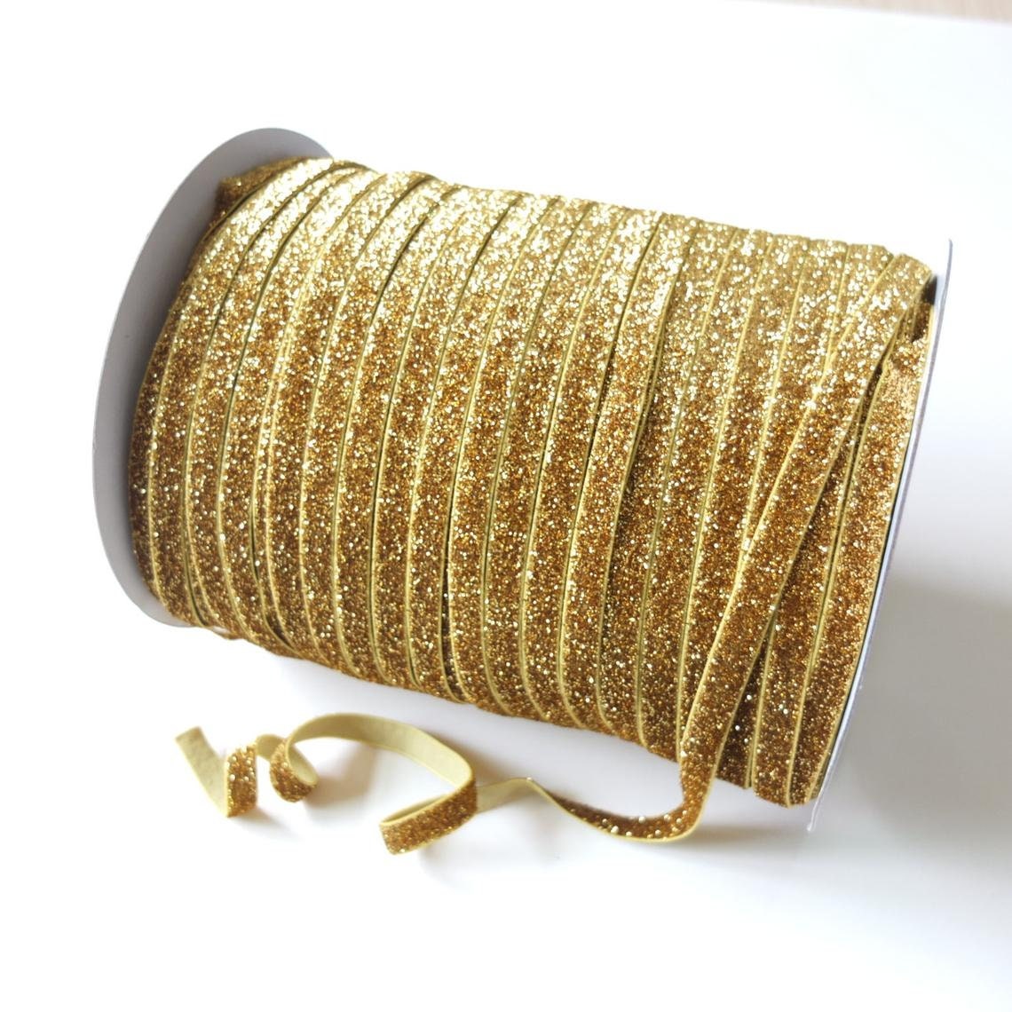 5 Yards Glitter elastic bands 5/8 inch FOE Stretch Velvet Sewing Elastic Garment accessories DIY Hair Elastic Headbands Hair bows supply