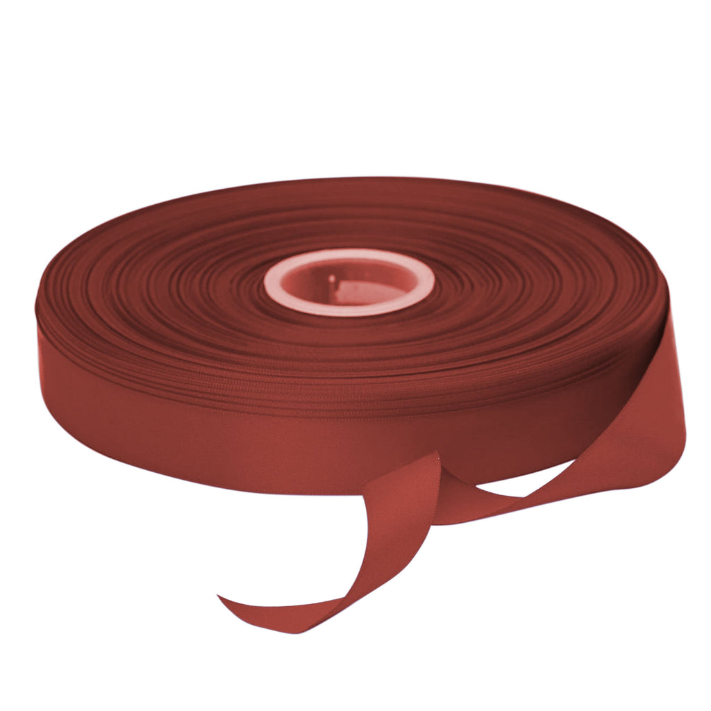 Beyond Trim Satin Ribbon Double Face Soft Sewing Binding Gift Wrapping Decoration Party Wedding Arts Crafts D??cor DIY Roll 100 Yard 780 RUST