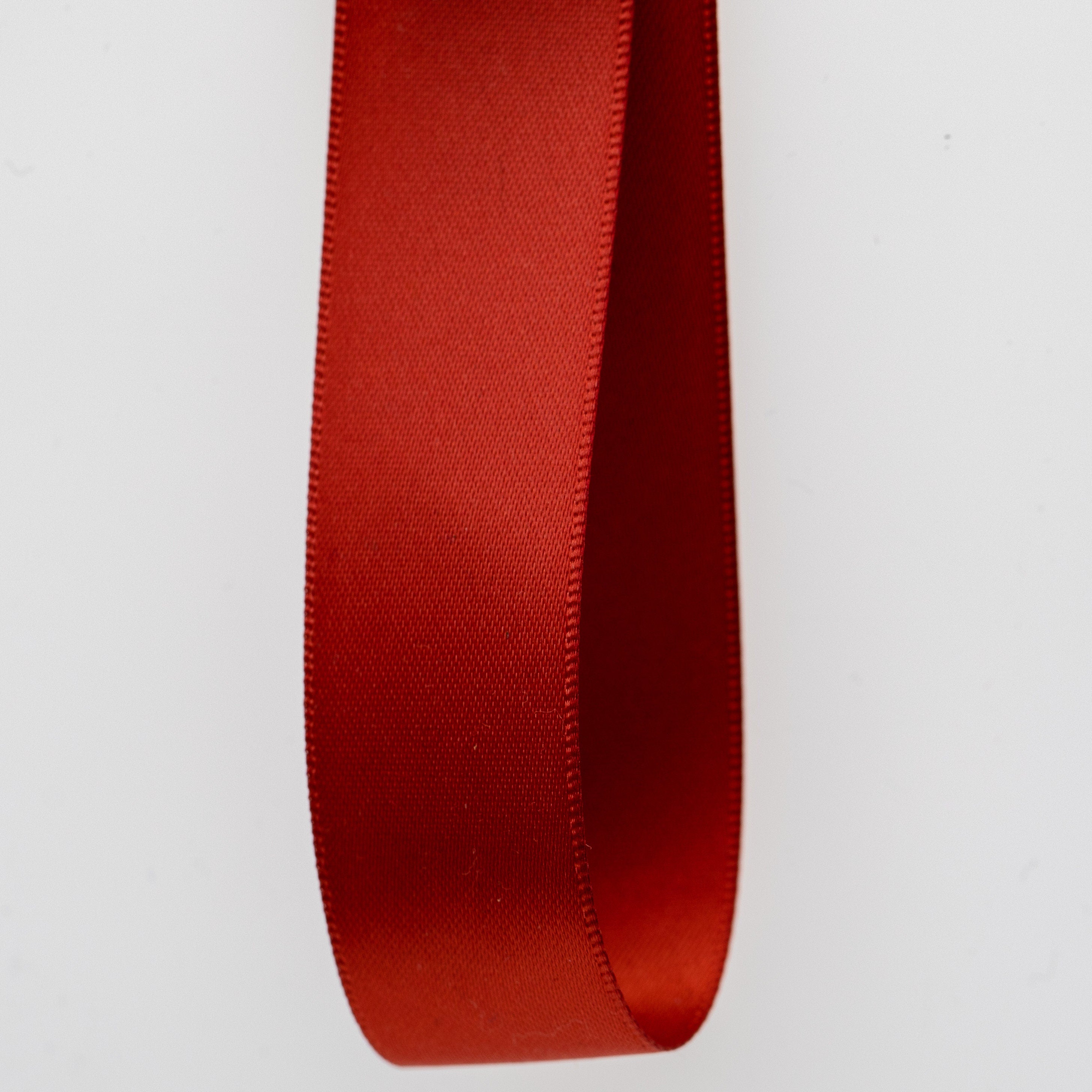 Beyond Trim Satin Ribbon Double Face Soft Sewing Binding Gift Wrapping Decoration Party Wedding Arts Crafts D??cor DIY Roll 100 Yard 780 RUST