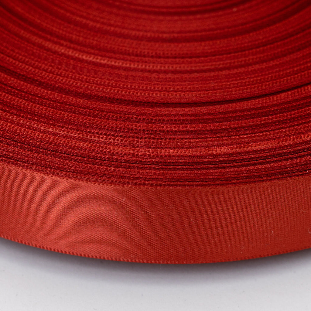Beyond Trim Satin Ribbon Double Face Soft Sewing Binding Gift Wrapping Decoration Party Wedding Arts Crafts D??cor DIY Roll 100 Yard 780 RUST