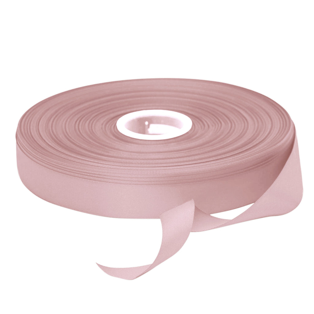 Beyond Trim Satin Ribbon Double Face Soft Sewing Binding Gift Wrapping Decoration Party Wedding Arts Crafts  Roll 100 Yard 164-anti mauve