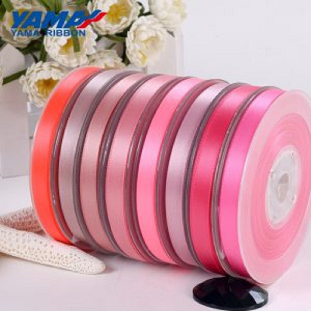 Beyond Trim Satin Ribbon Double Face Soft Sewing Binding Gift Wrapping Decoration Party Wedding Arts Crafts  Roll 100 Yard 164-anti mauve