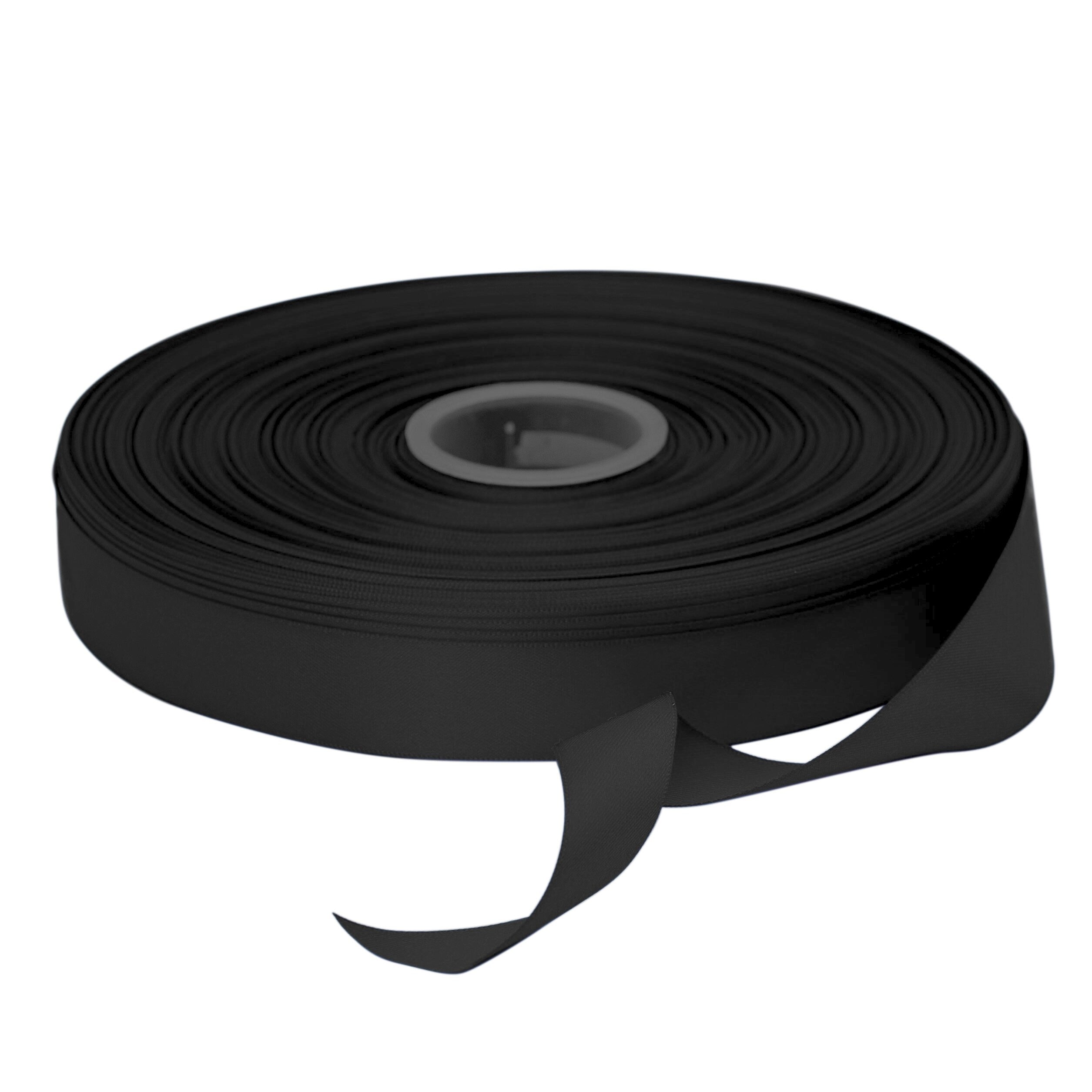 Beyond Trim Satin Ribbon Double Face Soft Sewing Binding Gift Wrapping Decoration Party Wedding Arts Crafts D??cor DIY Roll 100 Yard 030 BLK