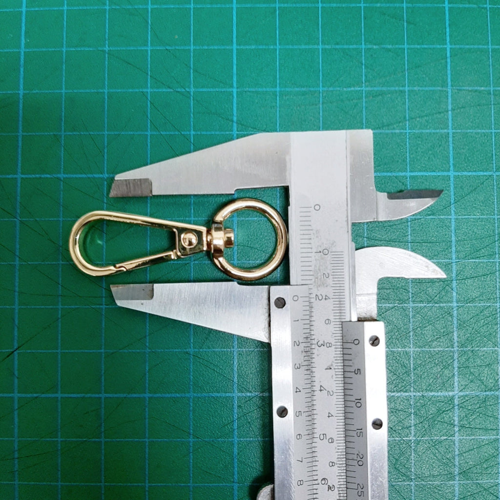 Metal Egg Shaped Push Gate Swivel Snap Hook - Gold - 2pcs