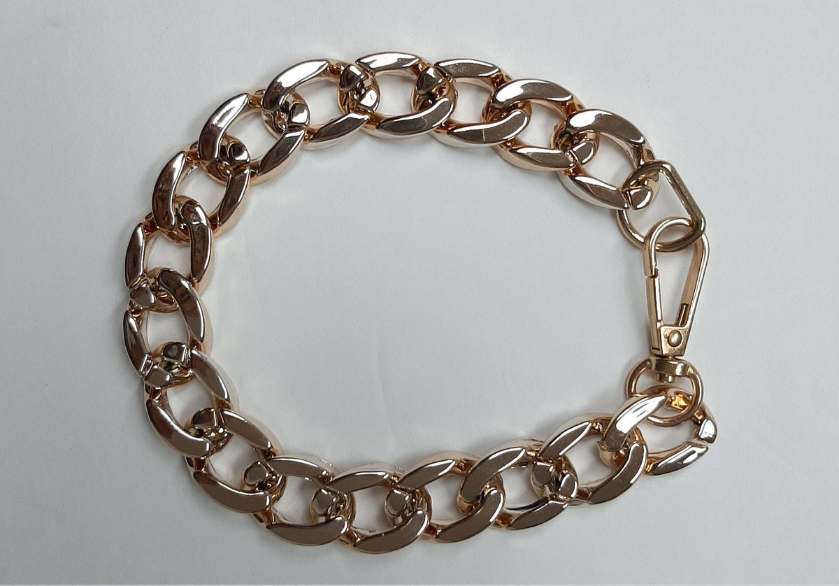 Chunky Gold Curb Chain Bracelet ,smooth gold curb chain bracelet ,gold Sliver and Gunmetal  link chain bracelet