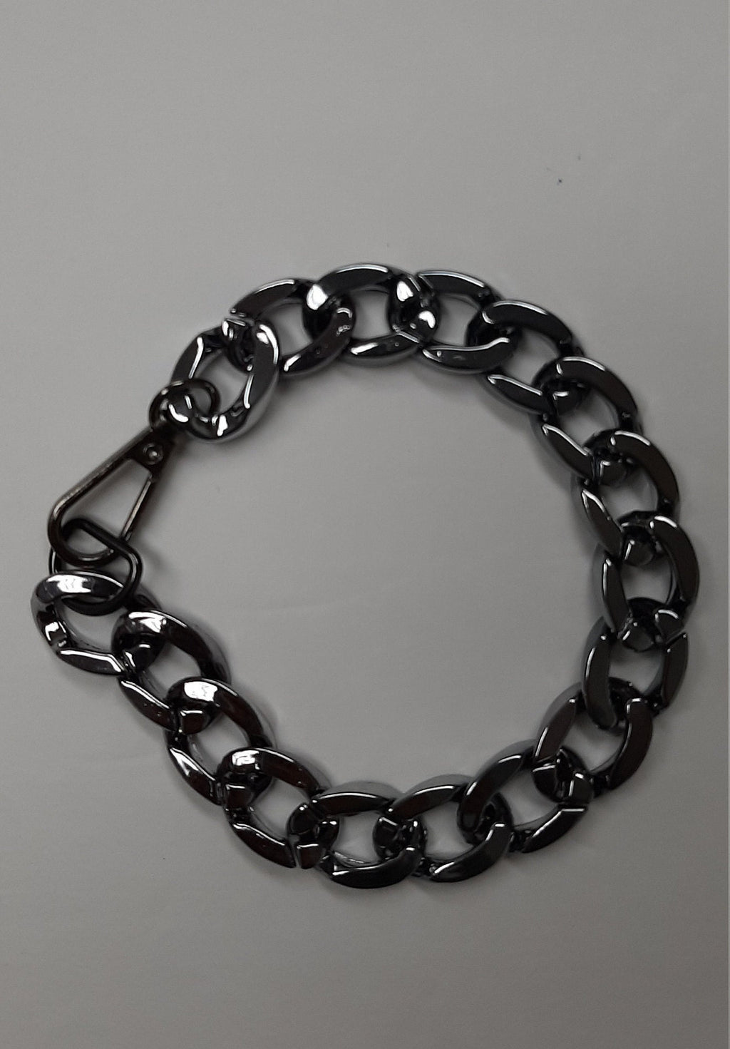 Chunky Gold Curb Chain Bracelet ,smooth gold curb chain bracelet ,gold Sliver and Gunmetal  link chain bracelet