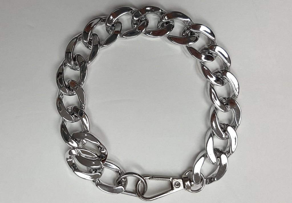 Chunky Gold Curb Chain Bracelet ,smooth gold curb chain bracelet ,gold Sliver and Gunmetal  link chain bracelet