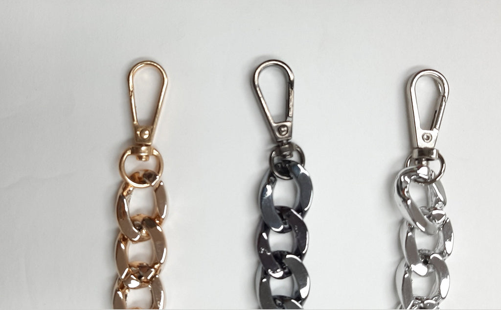 Chunky Gold Curb Chain Bracelet ,smooth gold curb chain bracelet ,gold Sliver and Gunmetal  link chain bracelet