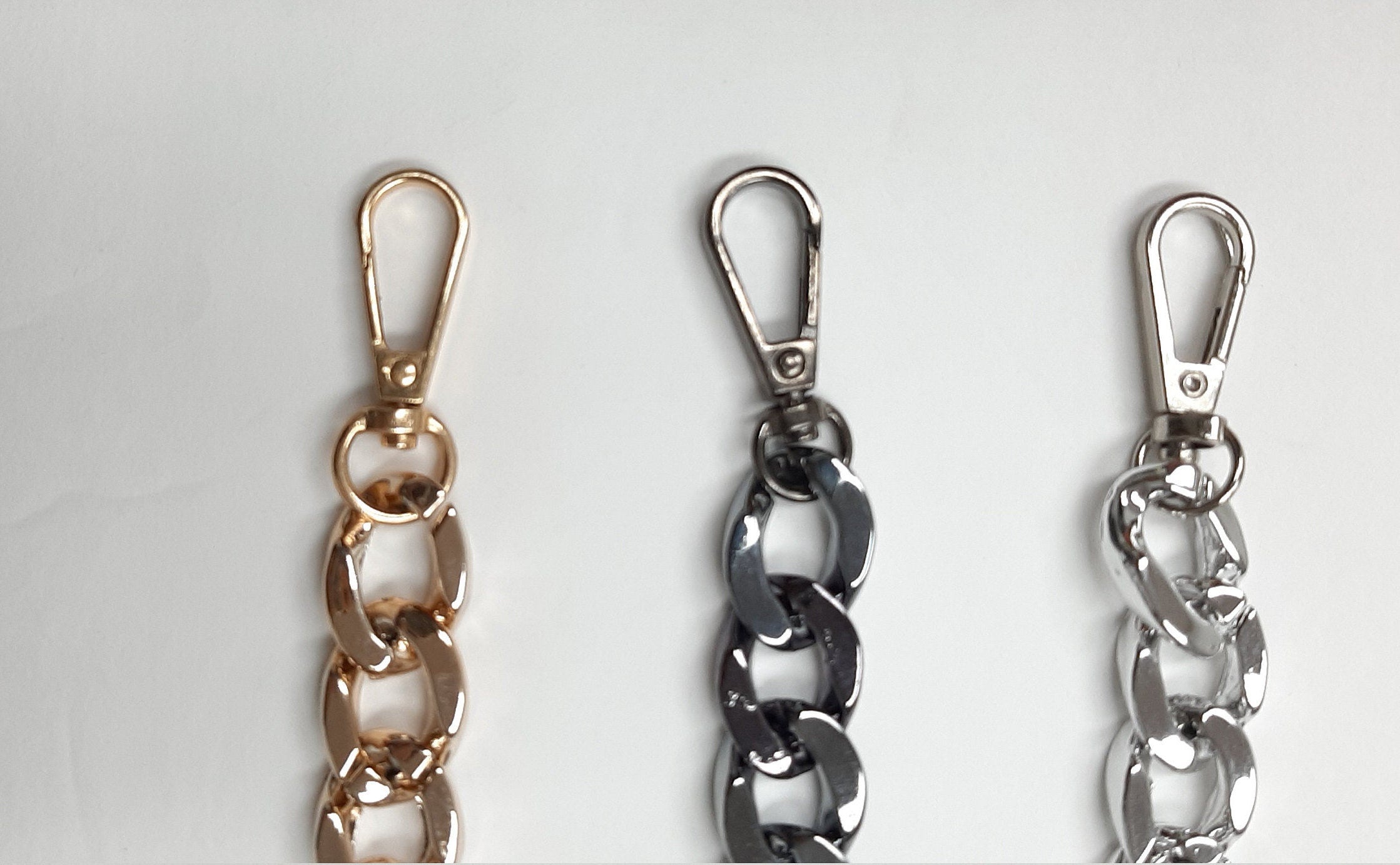 Chunky Gold Curb Chain Bracelet ,smooth gold curb chain bracelet ,gold Sliver and Gunmetal  link chain bracelet