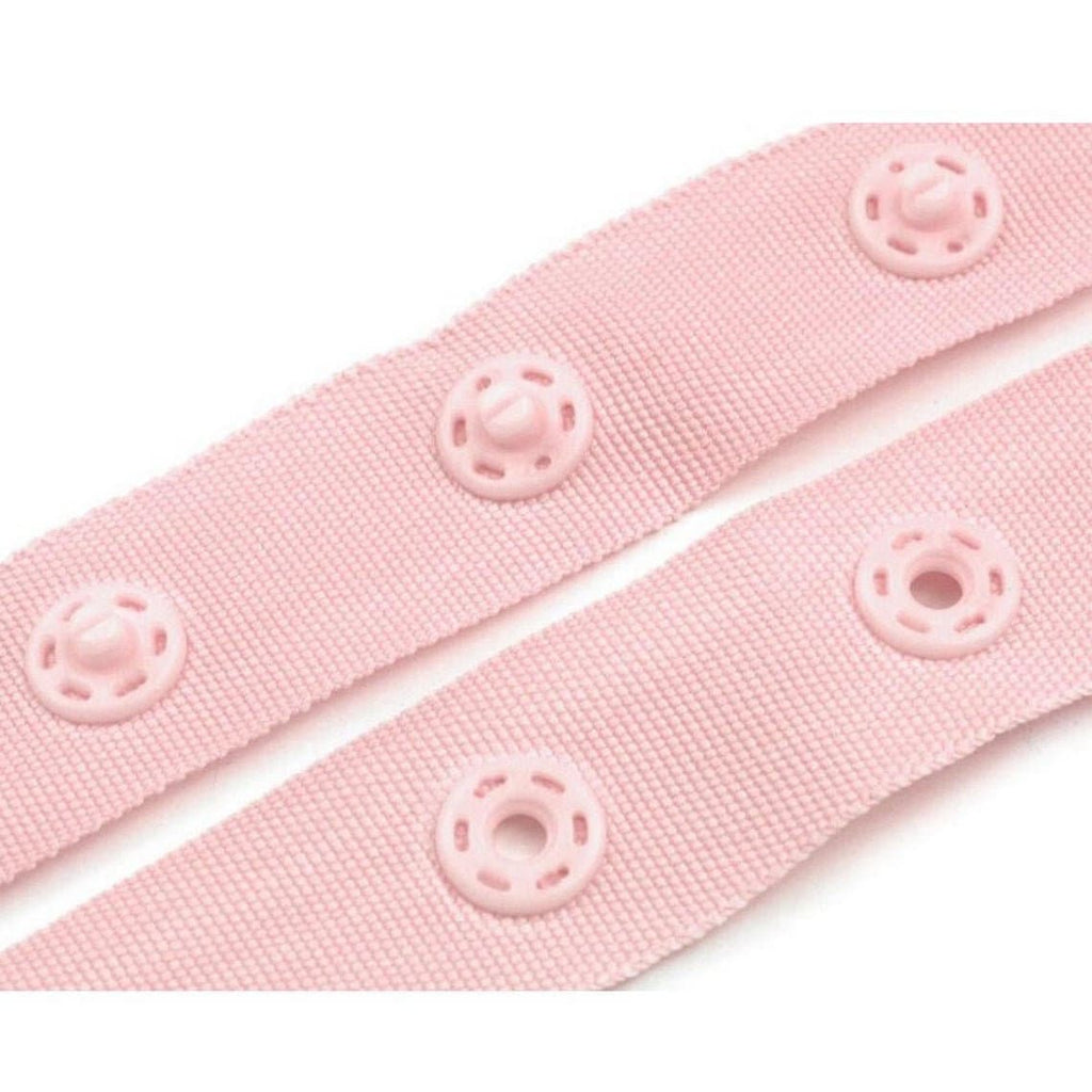 Snap Tape for fastening bodysuits 18mm / MANY COLORS / Polyester tape with plastic snaps DL-129A