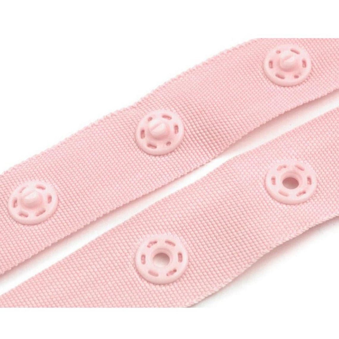 Snap Tape for fastening bodysuits 18mm / MANY COLORS / Polyester tape with plastic snaps DL-129A