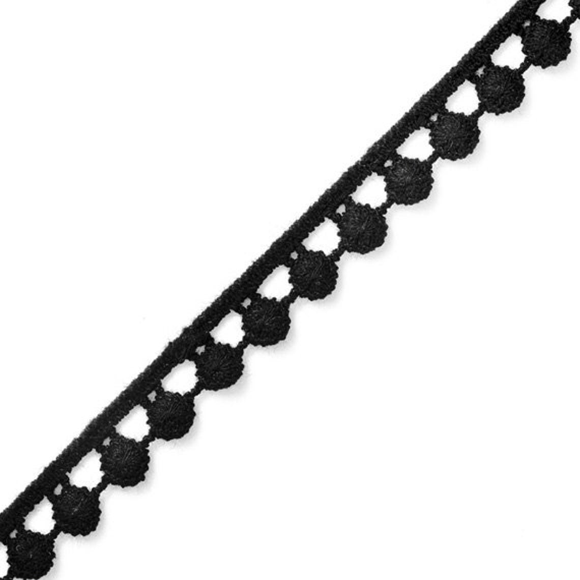 Cotton Small Pom Pom lace trim 1/2" - 10 yd - LA6996D