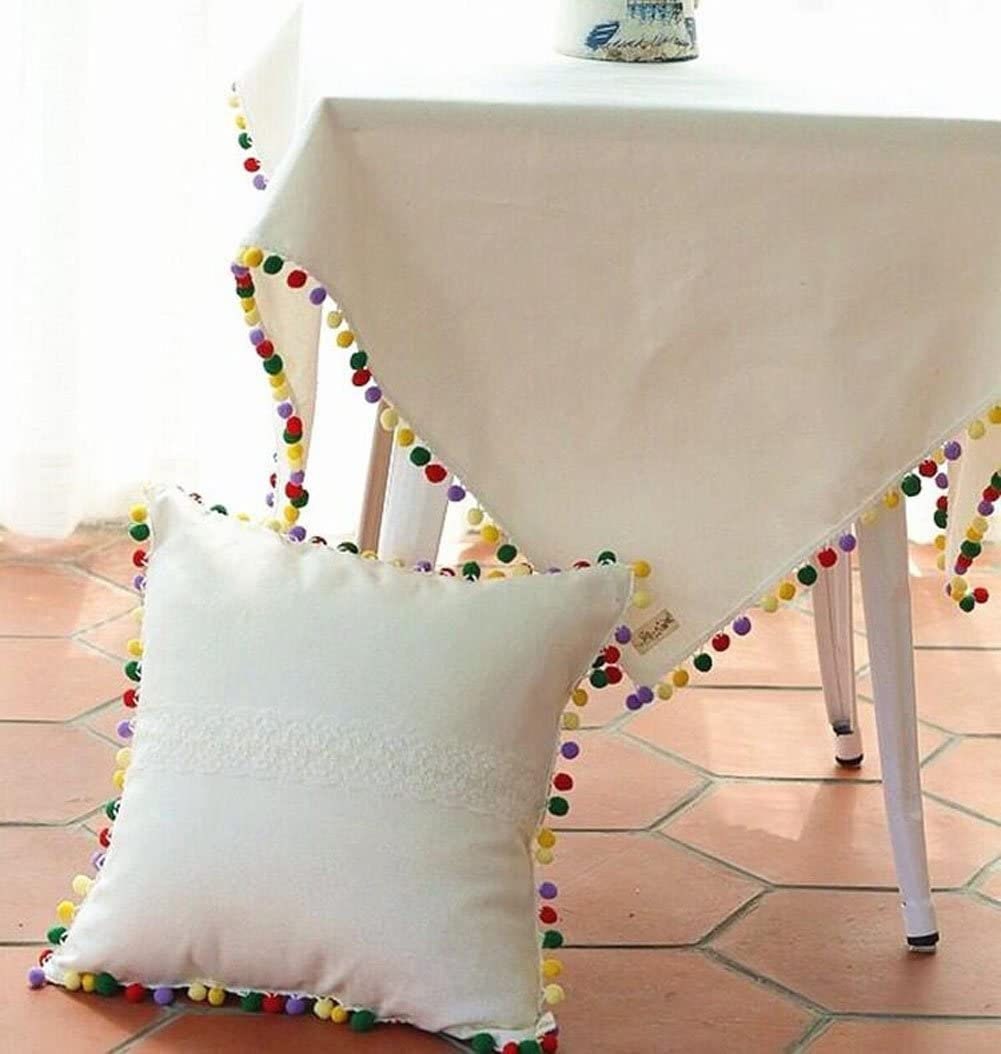 BEYOND TRIM Handmade Rainbow Pom Pom Ball Fringe Trim Ribbon Sewing Fabric DIY Craft - TL409