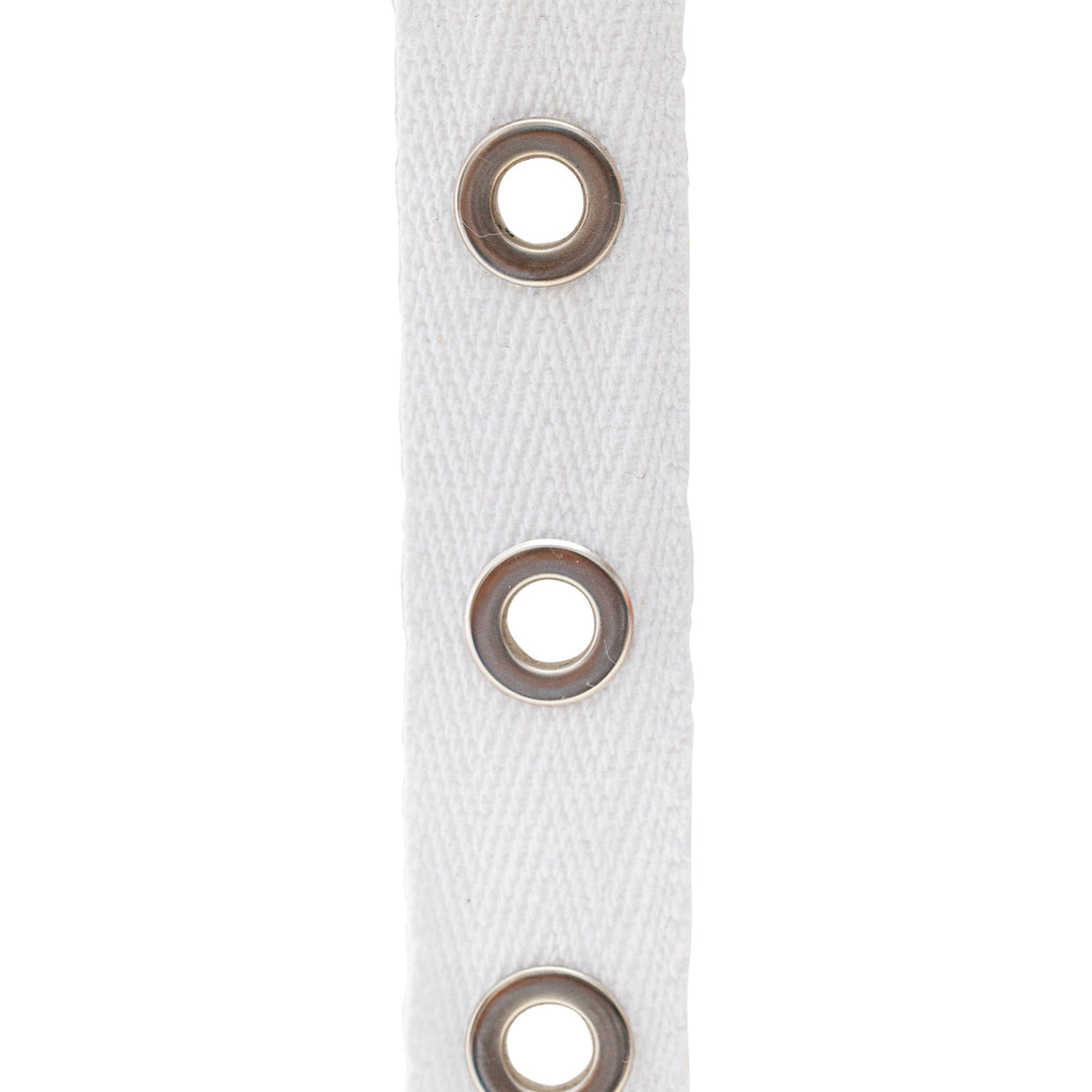 1" Black and Gold Large Cotton Grommet Tape Eyelet Cotton Twill Tape Trim by the 5 yard