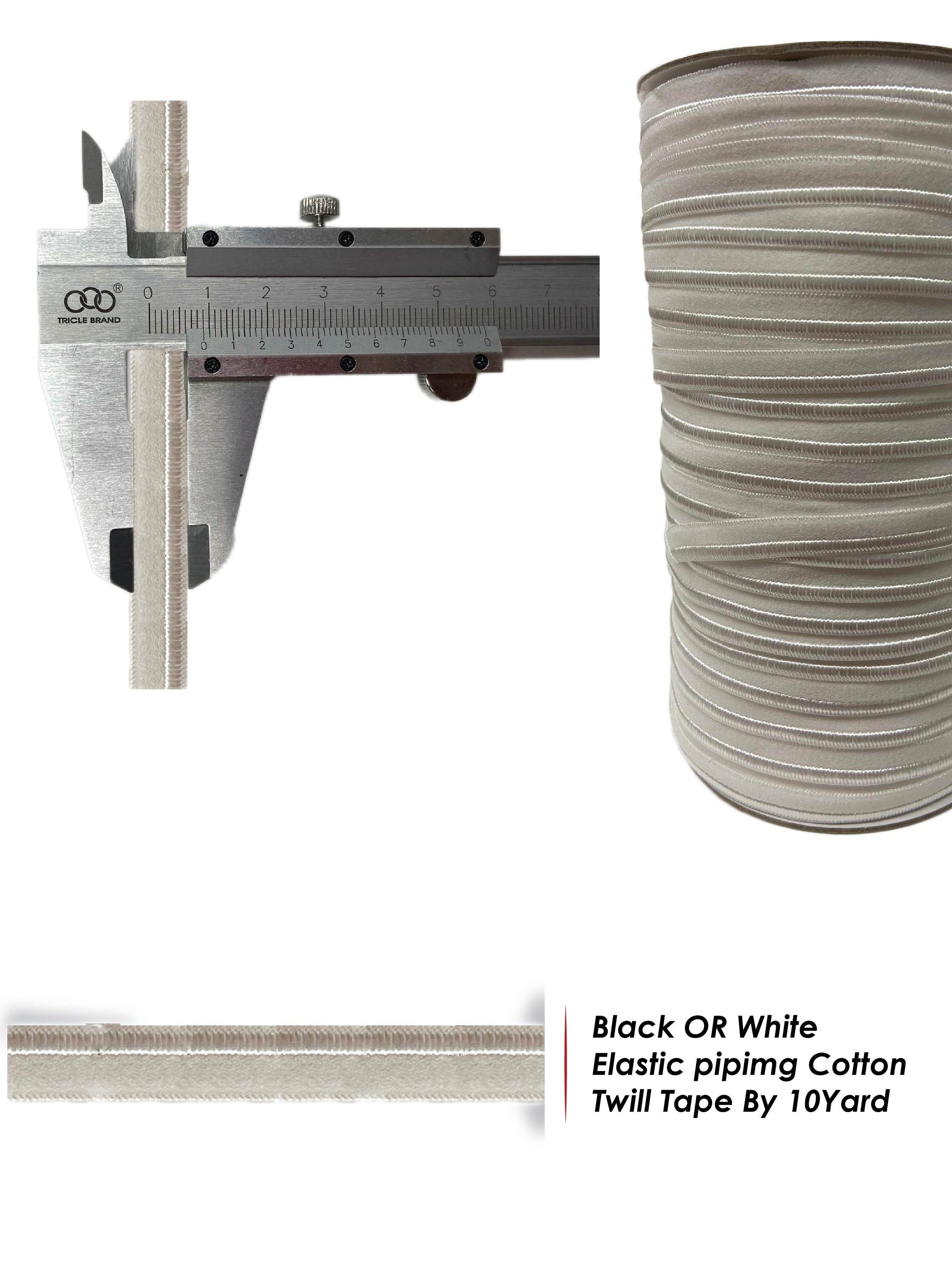 Single Fold Bias Tape Maxi Piping Trim Welting Cord from Cotton Polyester for Sewing Trimming Upholstery, 2.5 mm, 1/2 Inch