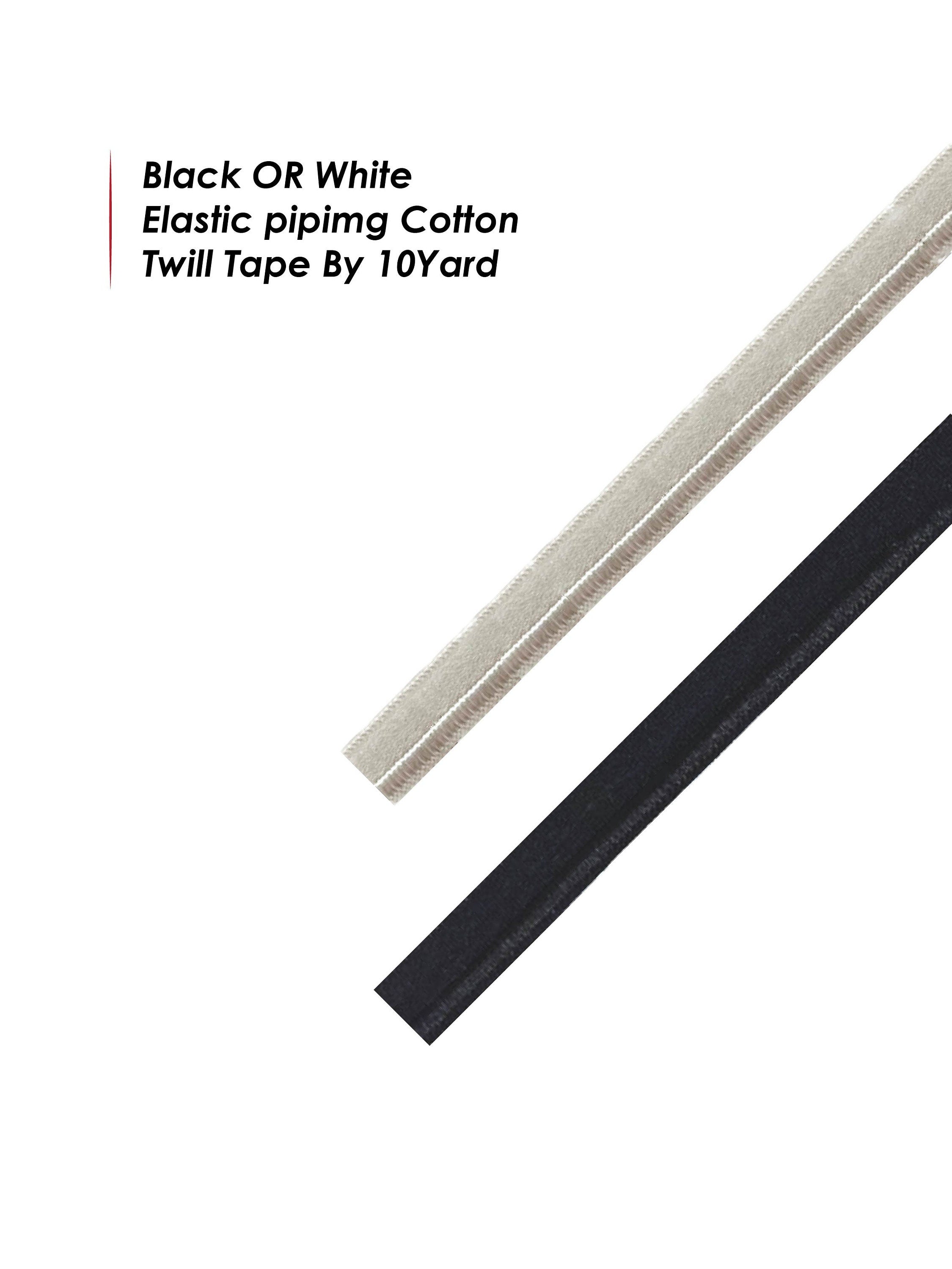 Single Fold Bias Tape Maxi Piping Trim Welting Cord from Cotton Polyester for Sewing Trimming Upholstery, 2.5 mm, 1/2 Inch